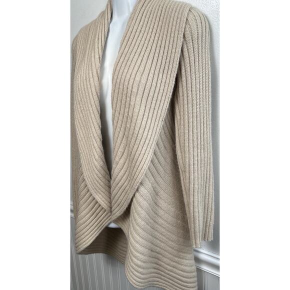 Peruvian Link Alpaca Collection Open Front Cardigan Pockets Knit Shawl One Size - Picture 2 of 8